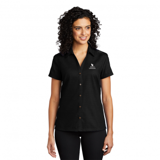 Port Authority Ladies Textured Camp Shirt