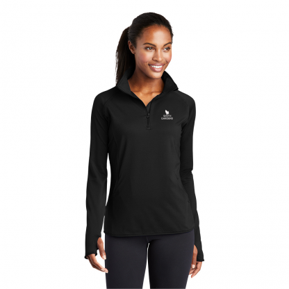 Sport-Tek Ladies Sport-Wick Stretch 1/2-Zip Pullover