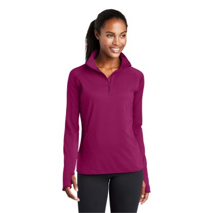 Sport-Tek Ladies Sport-Wick Stretch 1/2-Zip Pullover - Image 3